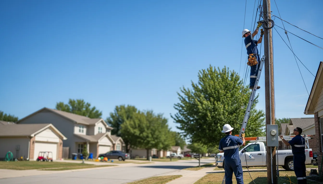 Residential electrician providing installation services in Mason City, IA